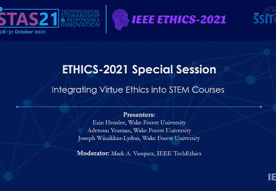 Integrating Virtue Ethics into STEM Courses (ETHICS 2021)